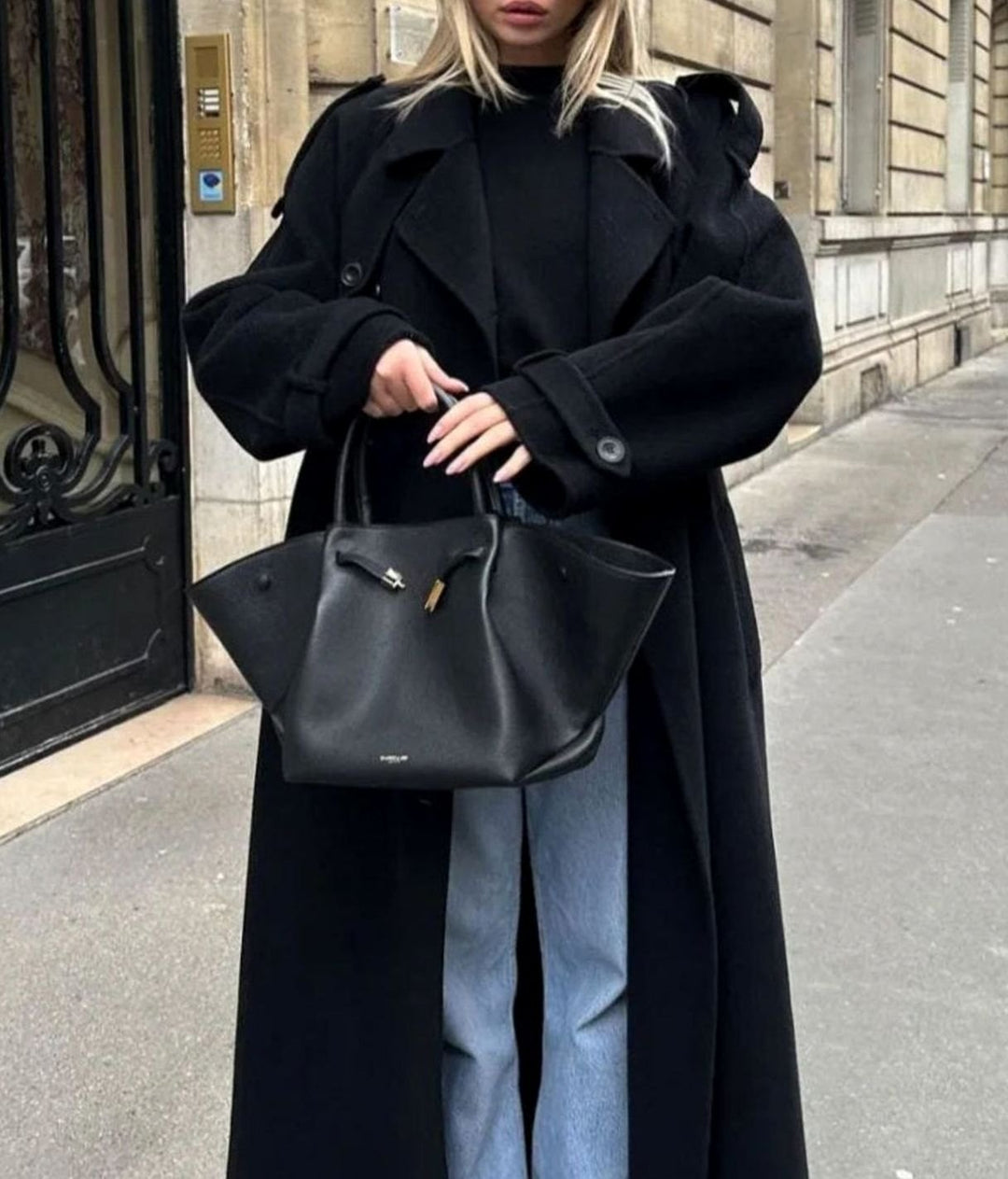 Women's Double-Breasted Long Belted Trench Coat