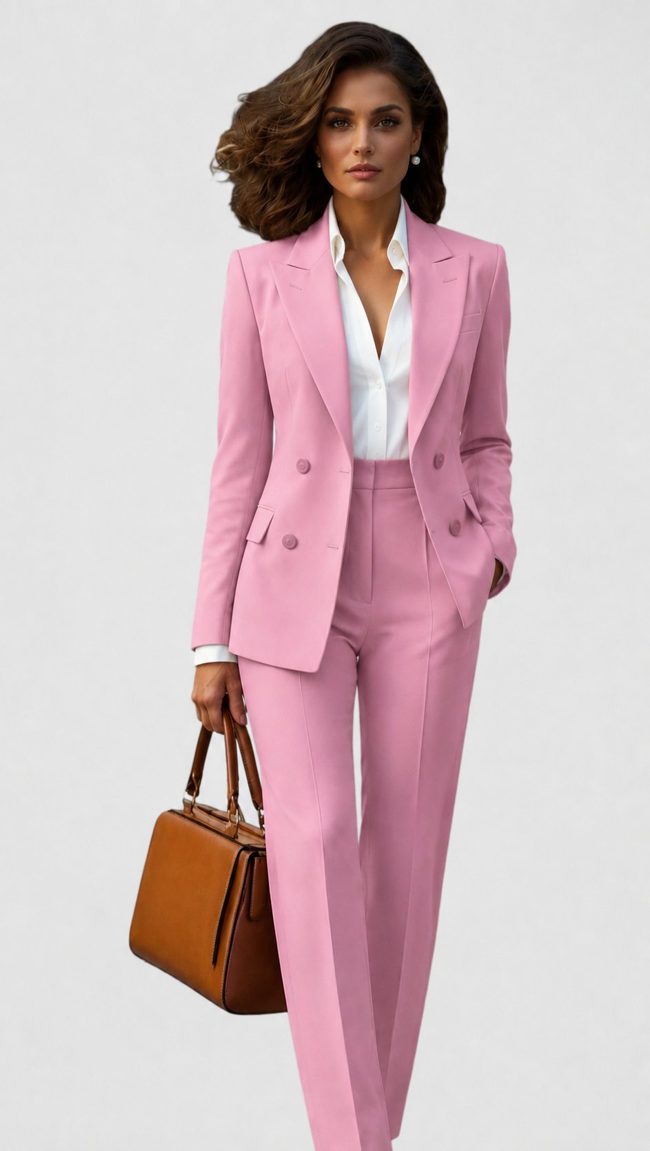 Valentina │ Women's Shawl Lapel Single-Breasted Blazer And Slim-Fit Trousers Suit Set